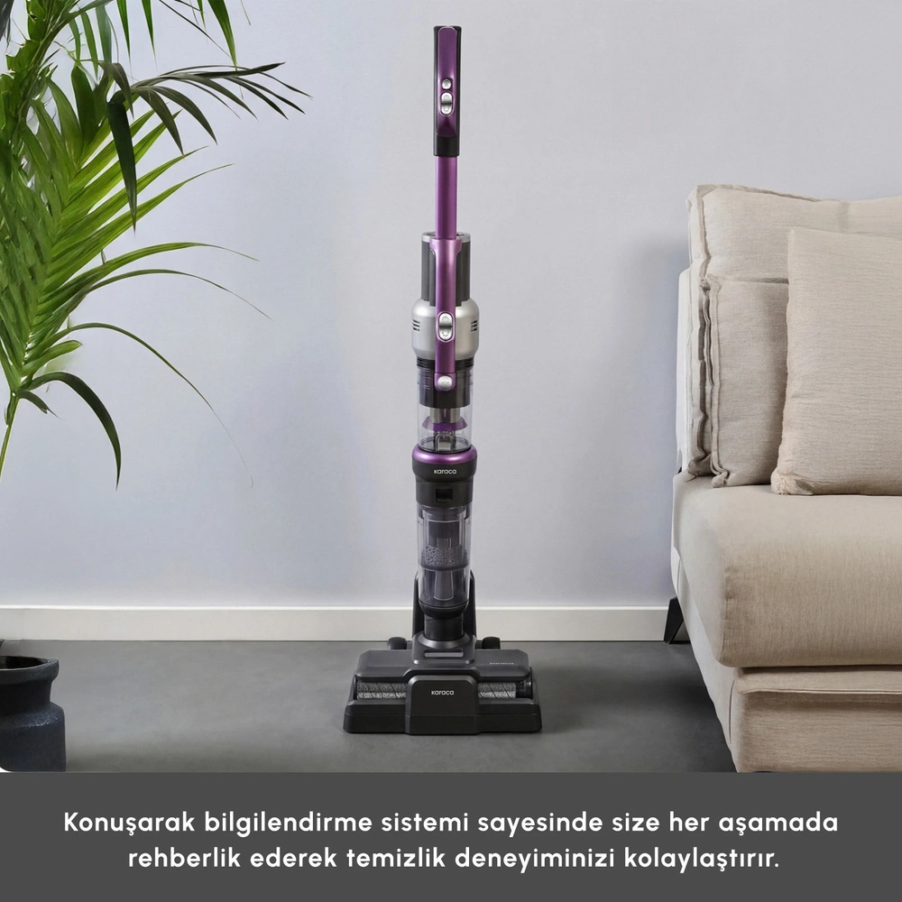 Karaca Aquaclean X10 3 in 1 Islak ve Kuru Kablosuz Dikey Süpürge görseli 4