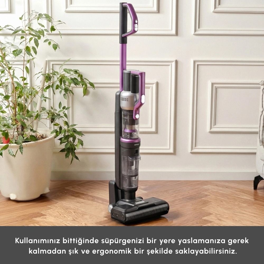 Karaca Aquaclean X10 3 in 1 Islak ve Kuru Kablosuz Dikey Süpürge görseli 7