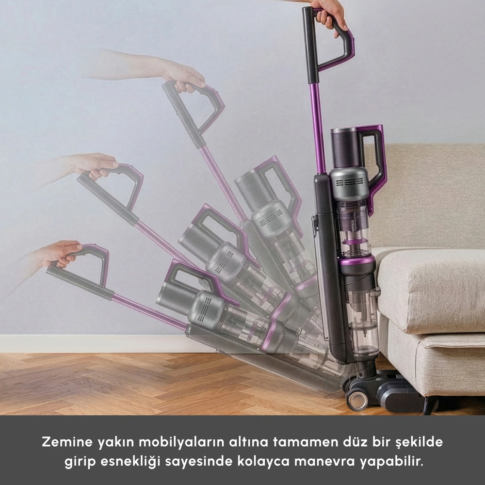 Karaca Aquaclean X10 3 in 1 Islak ve Kuru Kablosuz Dikey Süpürge görseli 9