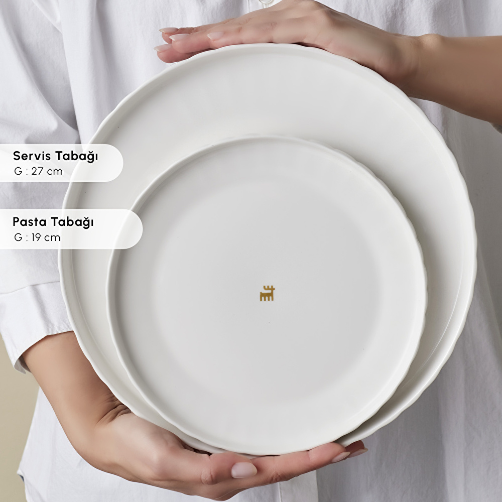 Karaca Stream Bone Pumpkin 24 Parça 6 Kişilik Yemek Takımı thumbnail 7