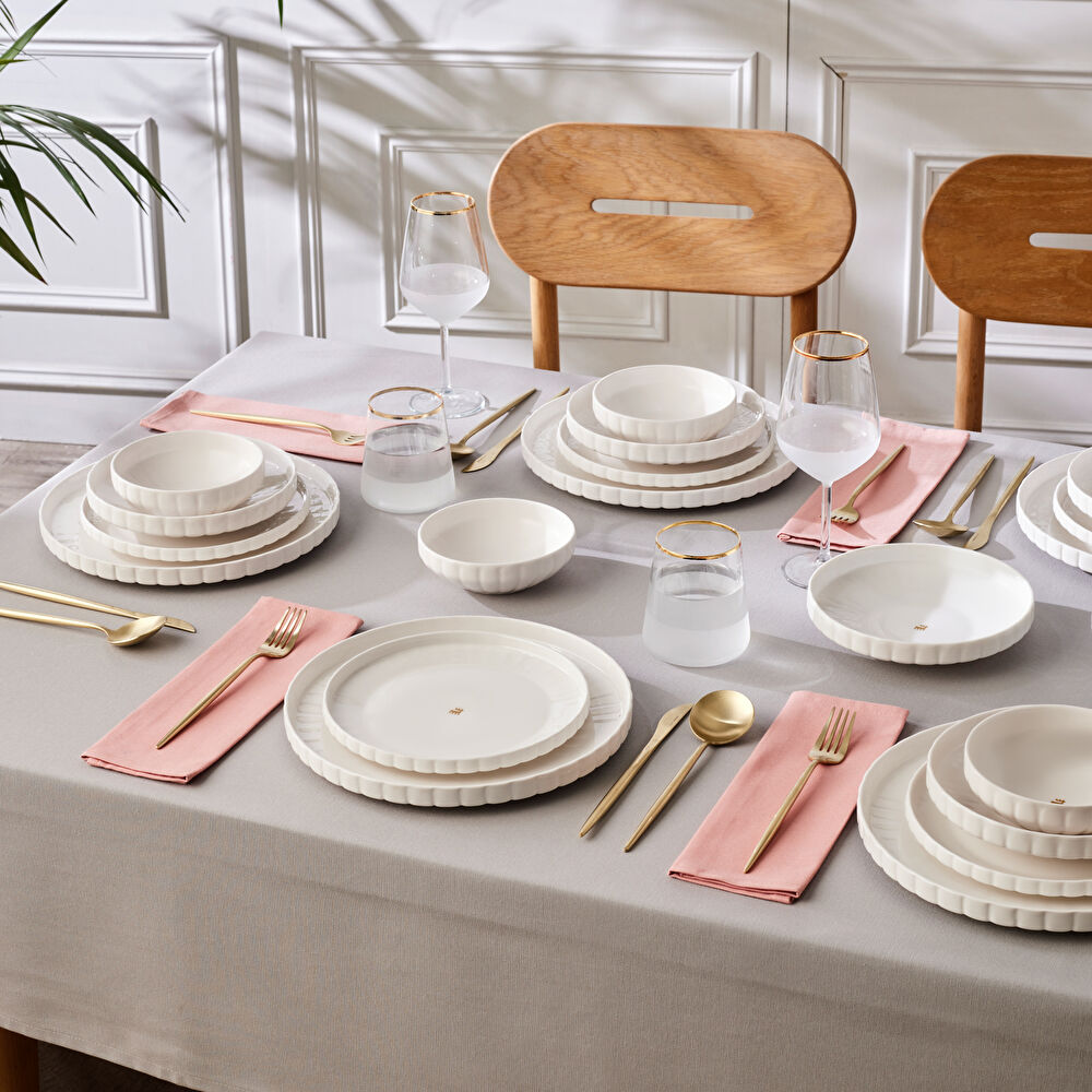 Karaca Stream Bone Pumpkin 24 Parça 6 Kişilik Yemek Takımı thumbnail 5