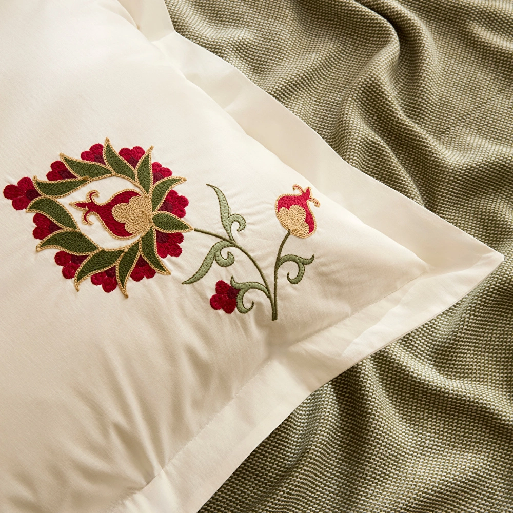 Karaca Home Zenyra Çift Kişilik Nakışlı Nish Set Mutlicolor görseli 5