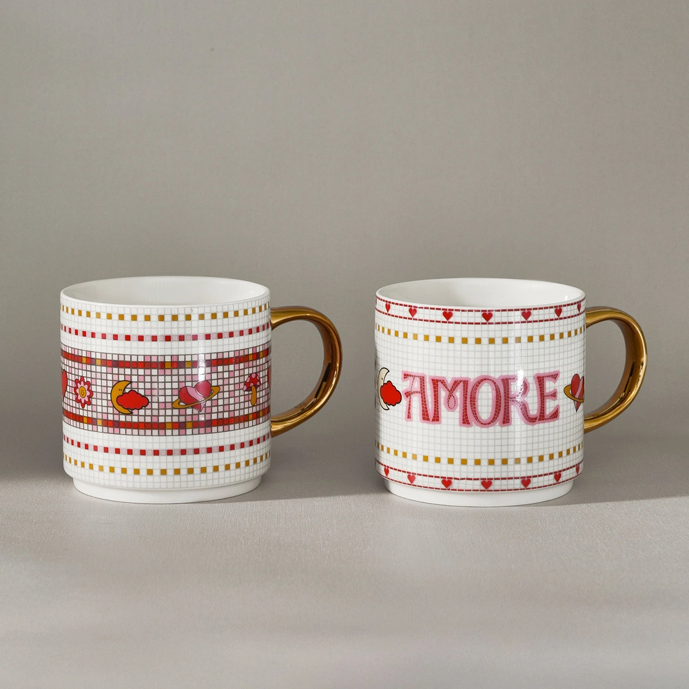 Karaca Lovemore 2 Kişilik Mug Kupa Seti 420 ml görseli 2