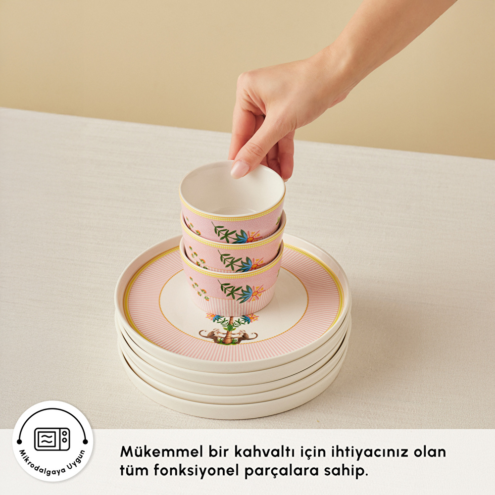 Karaca Stream Bone Floric 28 Parça 6 Kişilik Kahvaltı Seti görseli 6