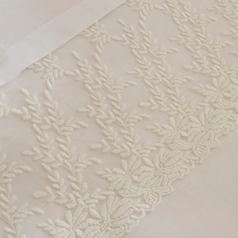 Karaca Home Elaria Dantelli Çift Kişilik Nevresim Takımı Beyaz görseli 3