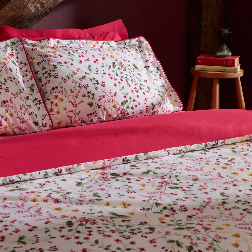 Karaca Home Berry Haven Çift Kişilik Nevresım Takımı Kırmızı görseli 3