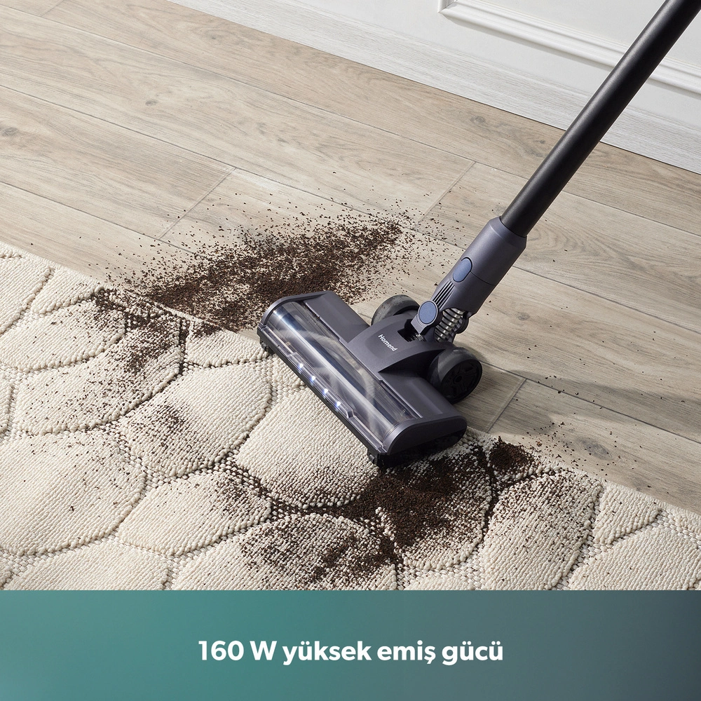 Homend Dustrider 1271H 160W Şarjlı Dikey Süpürge 12 KPA görseli 3