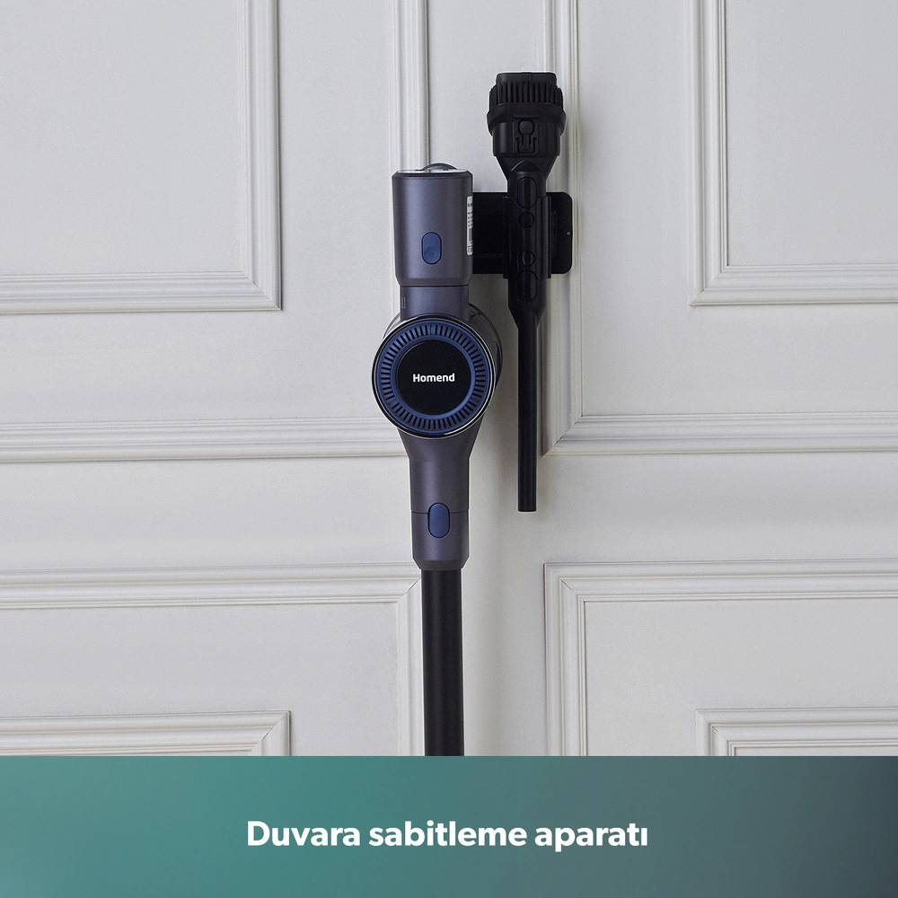 Homend Dustrider 1271H 160W Şarjlı Dikey Süpürge 12 KPA görseli 5