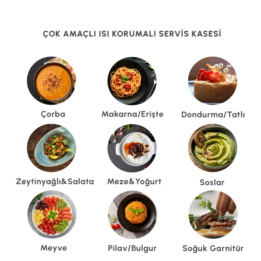 Karaca Mutfaksever Ice Hot Bowl Çelik Servis Kasesi 20 cm görseli 7
