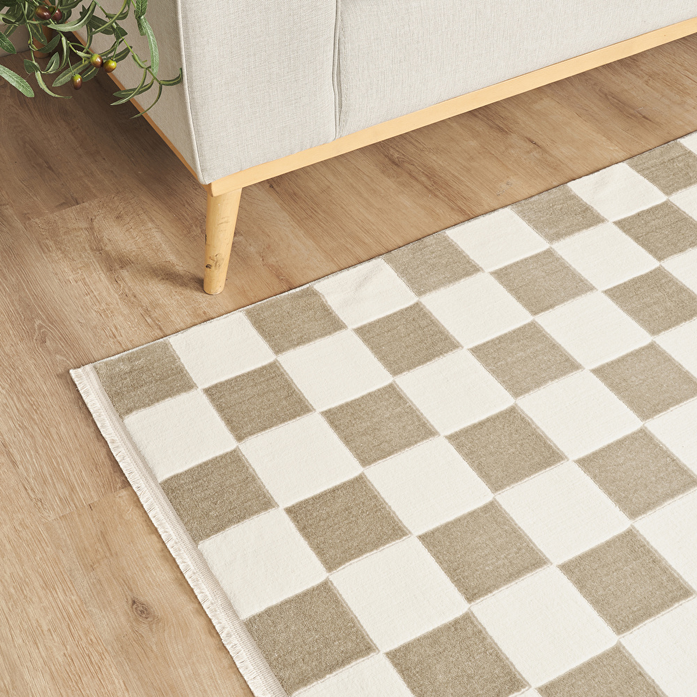 Kaşmir Halı 7/24 Sahara Softline Elen Beige 80x150 cm görseli 3
