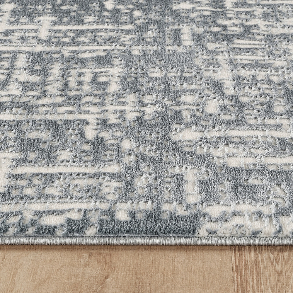 Kaşmir Halı 7/24 Sahara Softline Nest Blue 50x80 cm görseli 4