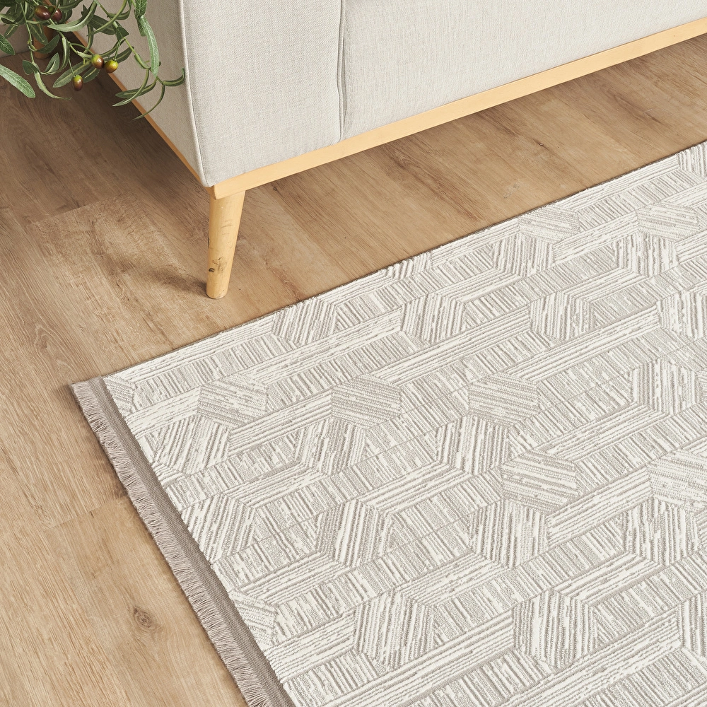 Kaşmir Halı 7/24 Sahara Sofline Aura Grey 50x80 cm görseli 5