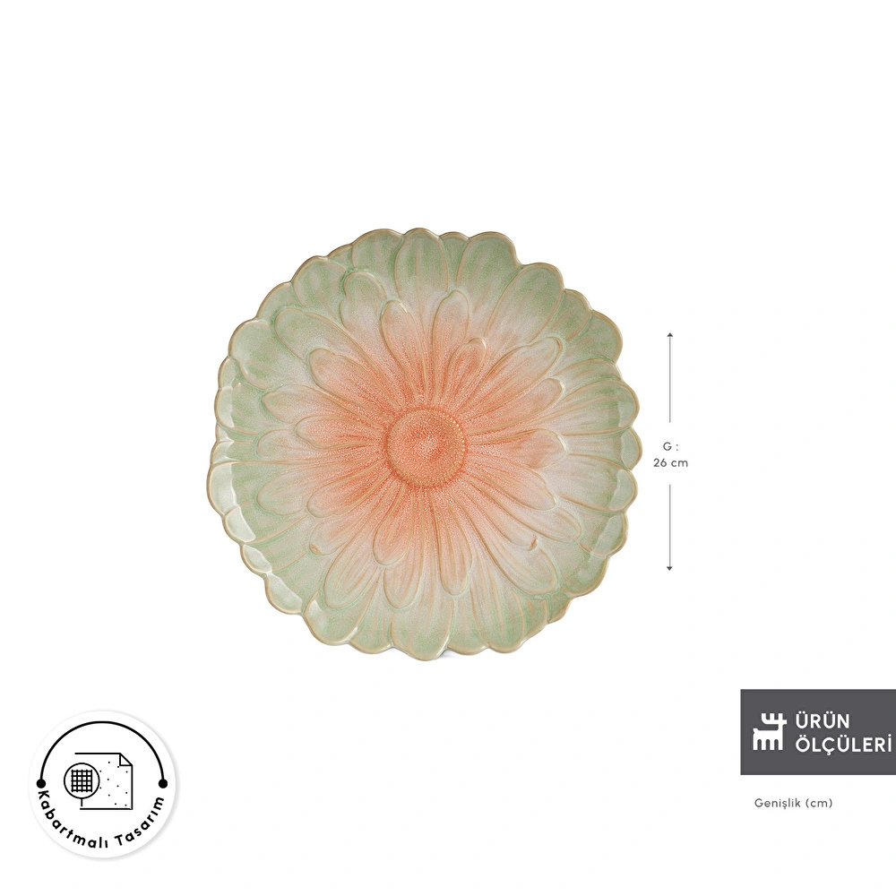 Karaca Magnolia Servis Tabağı 26 cm görseli 2