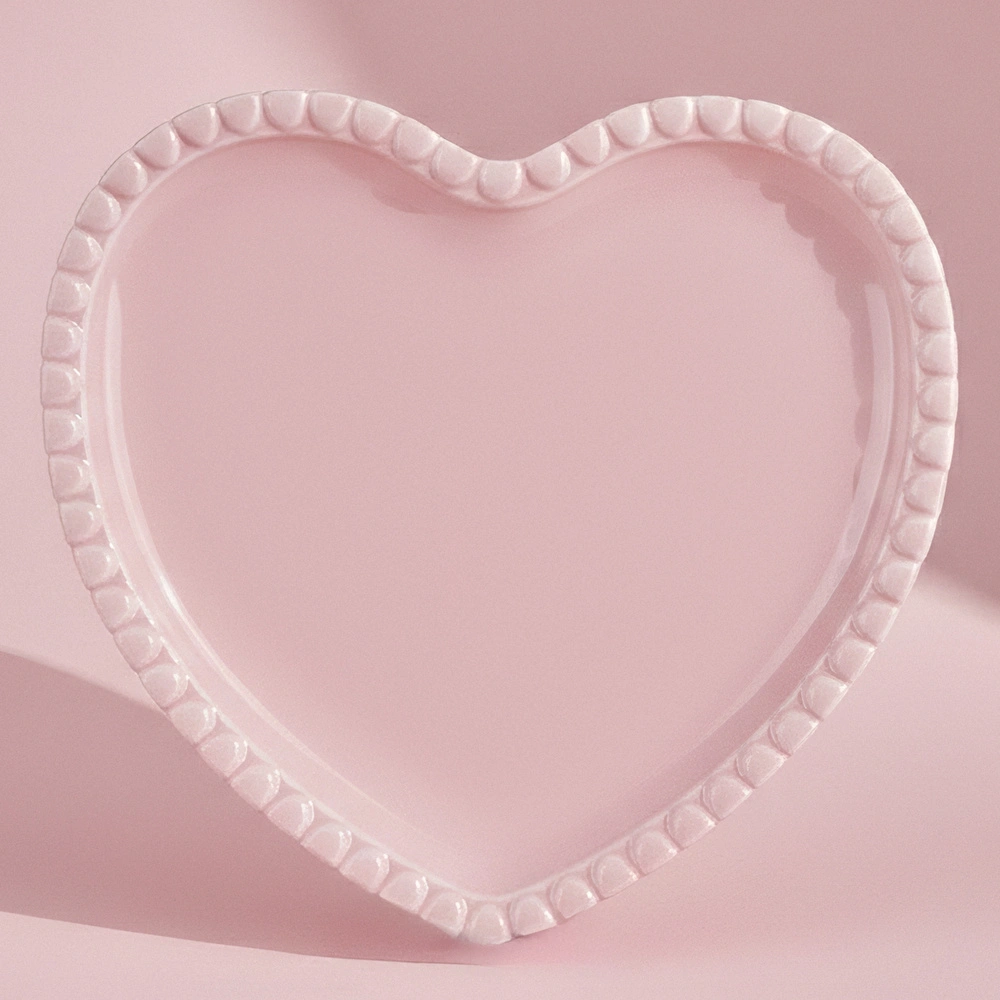 Karaca Pink Love Pasta Tabağı Pembe 21 cm görseli 1