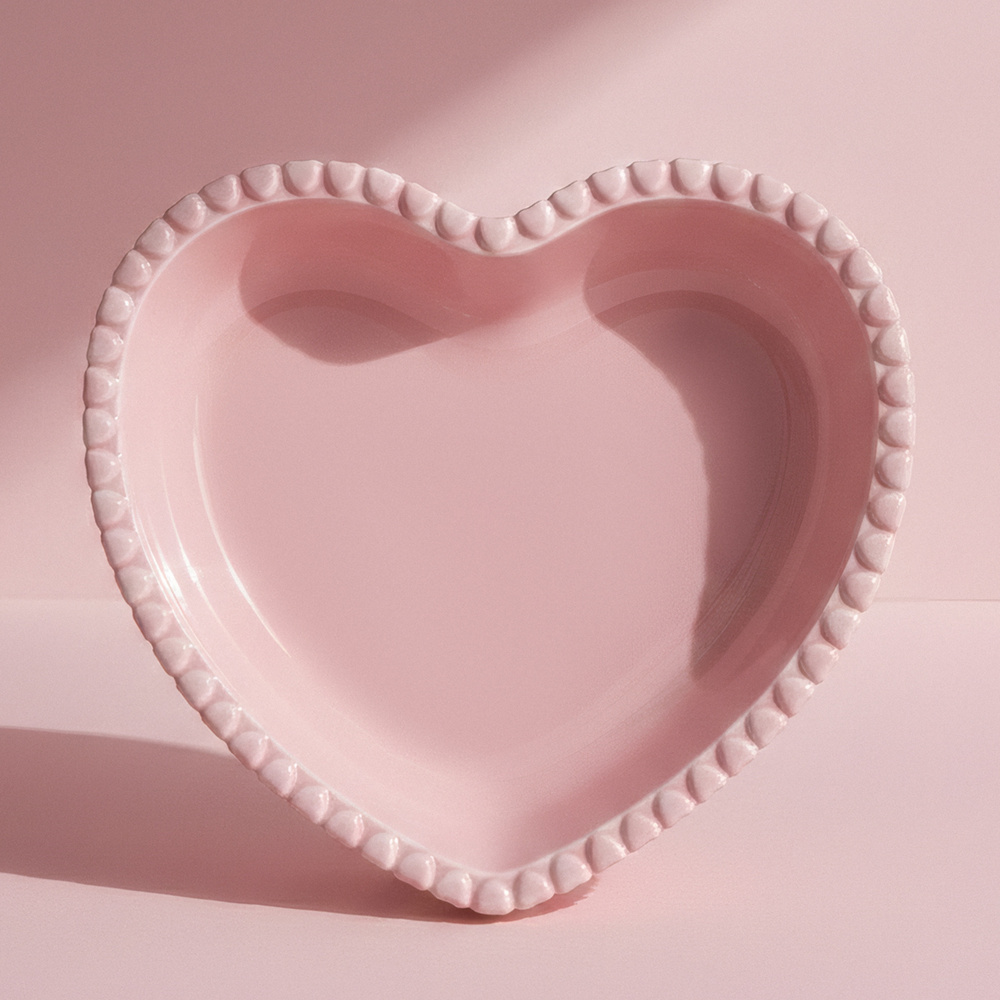 Karaca Pink Love Çukur Tabak Pembe görseli 1