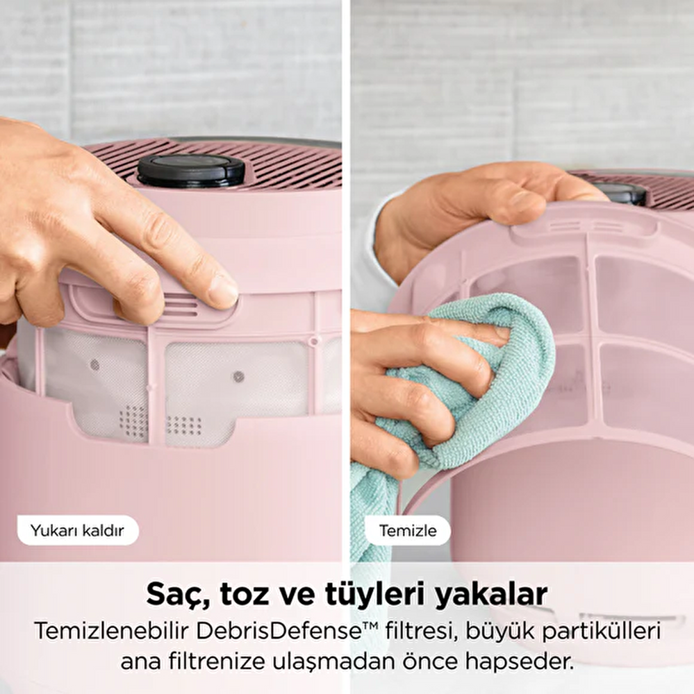 Shark NeverChange5 Compact Pro Hava Temizleyici - Pembe görseli 6
