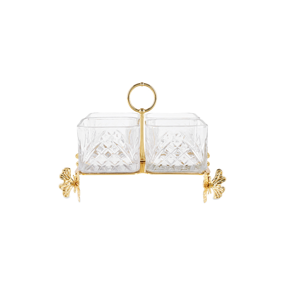 Karaca Home Lümina Dekoratif 4'lü Çerezlik 16x16 cm görseli 4