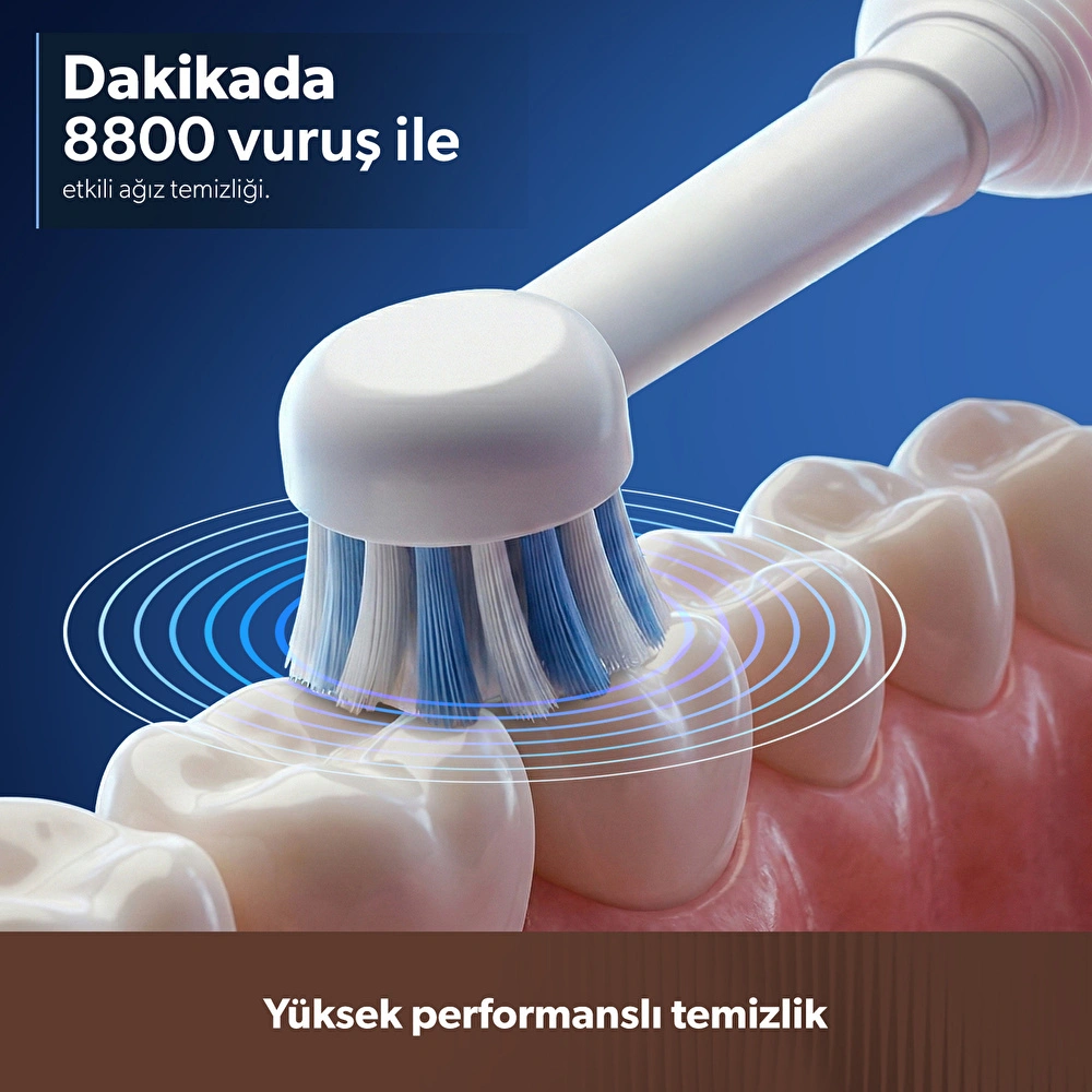 Homend Brushboss 4701H 4 Modlu 21 Gün Kullanım Süreli Akıllı Zamanlayıcılı Şarjlı Diş Fırçası Pembe görseli 3