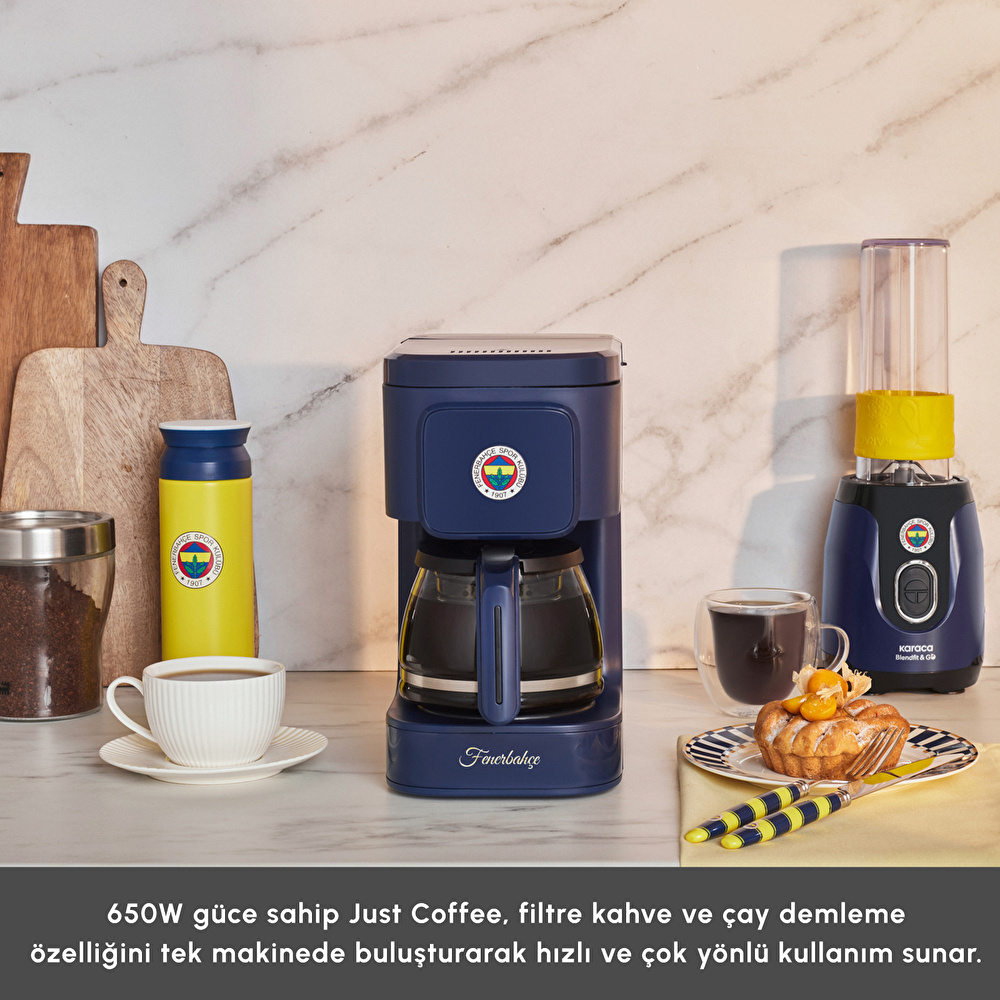 Karaca x Fenerbahçe Just Coffee Aroma 2 in 1 Filtre Kahve ve Çay Demleme Makinesi thumbnail 9