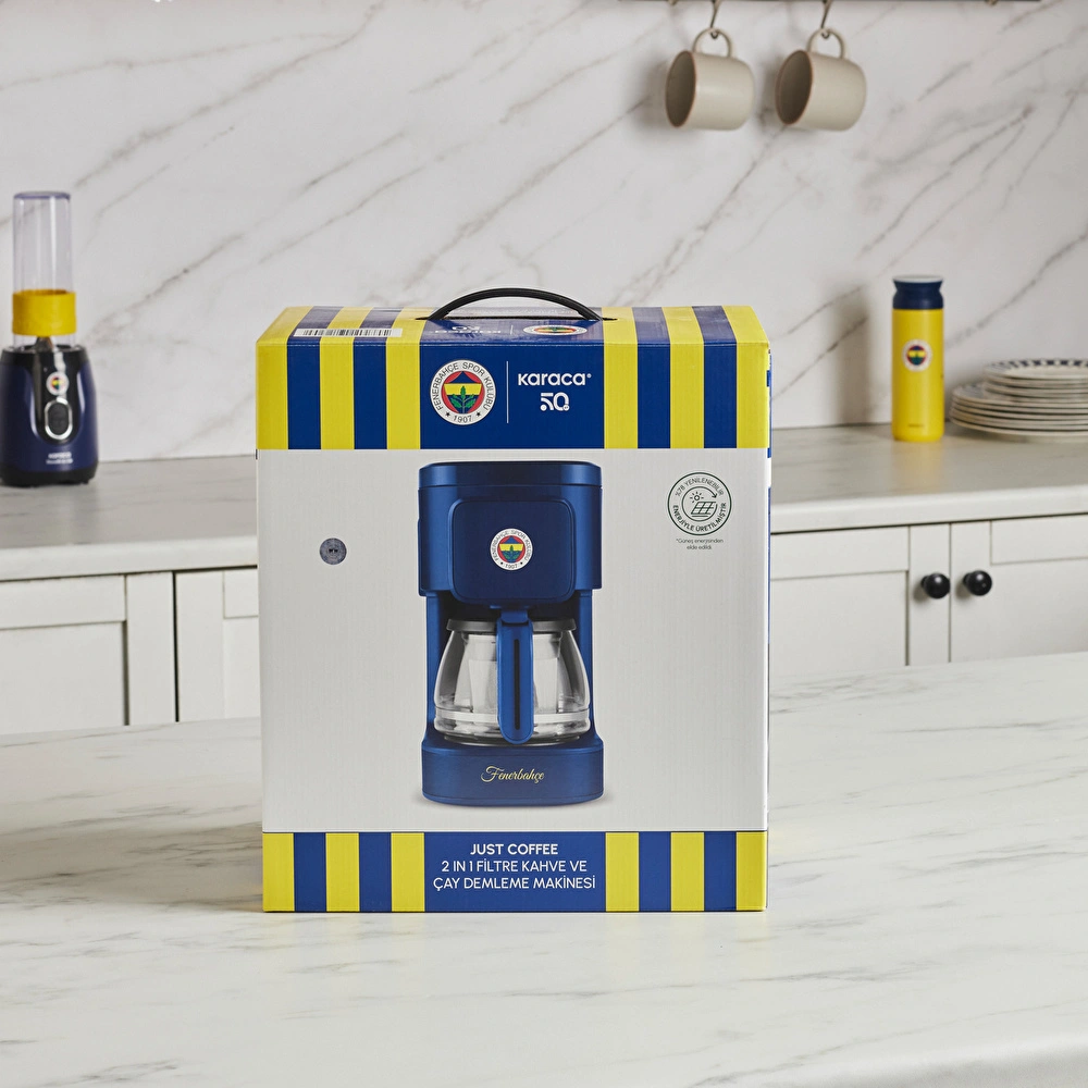 Karaca x Fenerbahçe Lisanslı Just Coffee Aroma 2 in 1 Filtre Kahve ve Çay Demleme Makinesi görseli 10