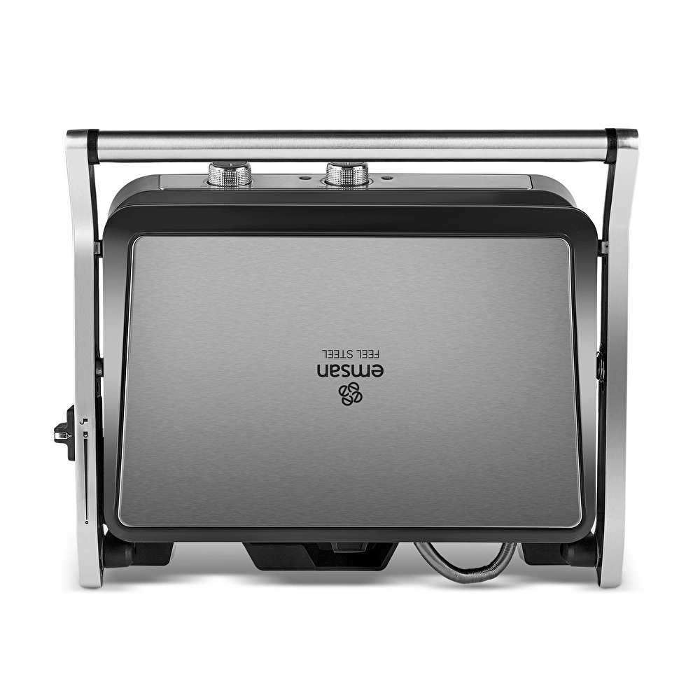 Emsan Toastmate 6 Dilim Kapasiteli Zaman Ayarlı Döküm Plakalı Izgara ve Tost Makinesi Inox 2000W görseli 2