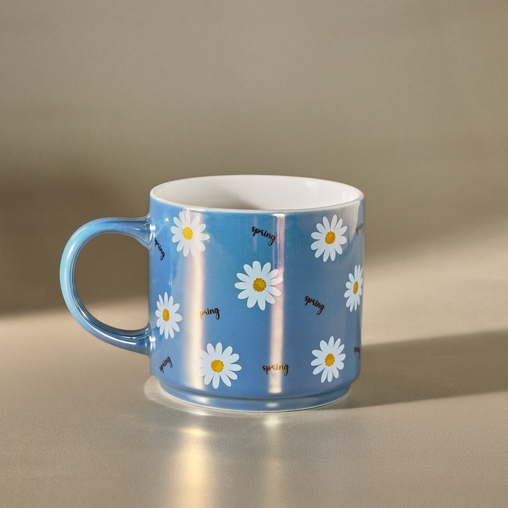 Karaca Daisy Lüsterli Lacivert Mug 420 ml görseli 1