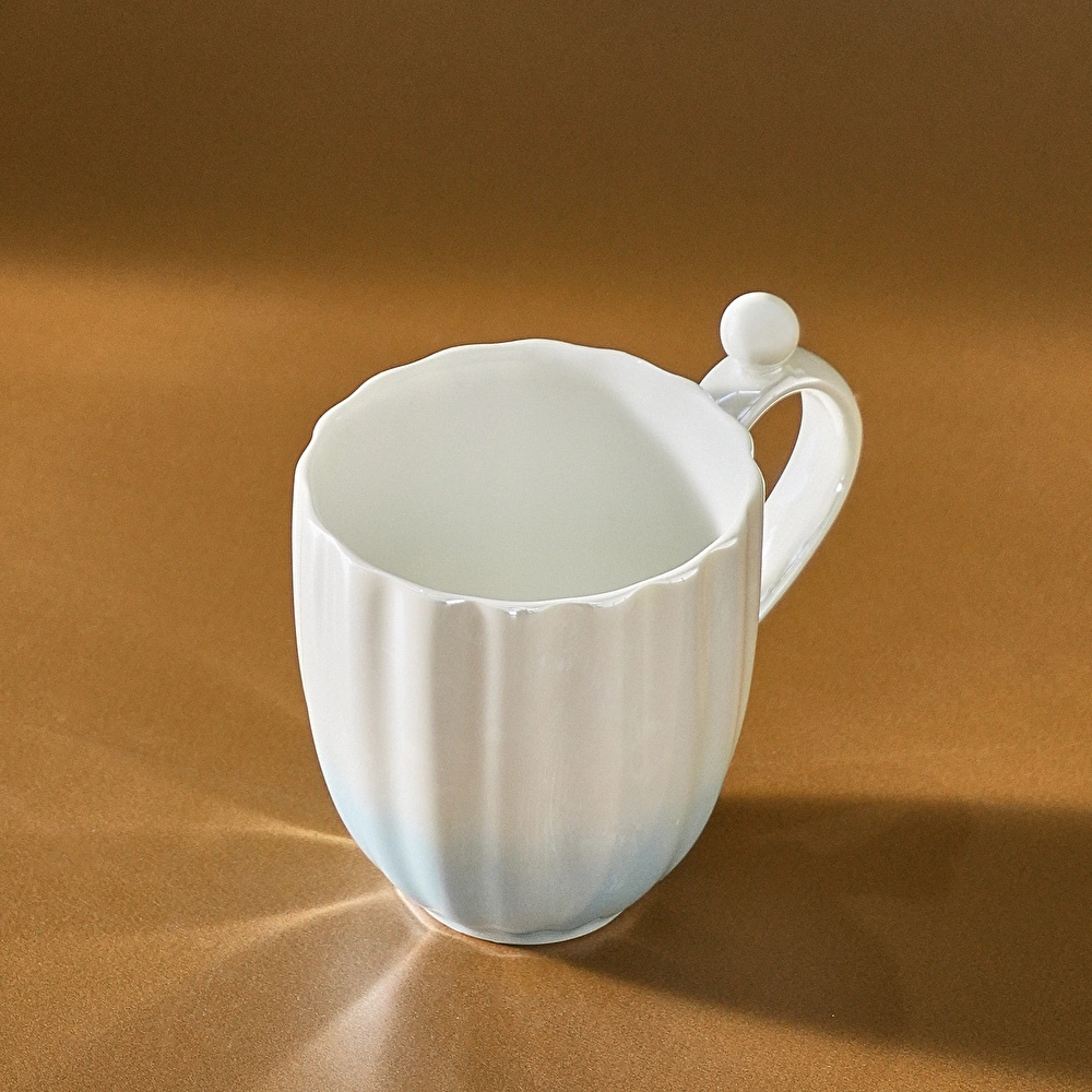 Karaca Shell Lüsterli Mavi Mug 380 ml görseli 3