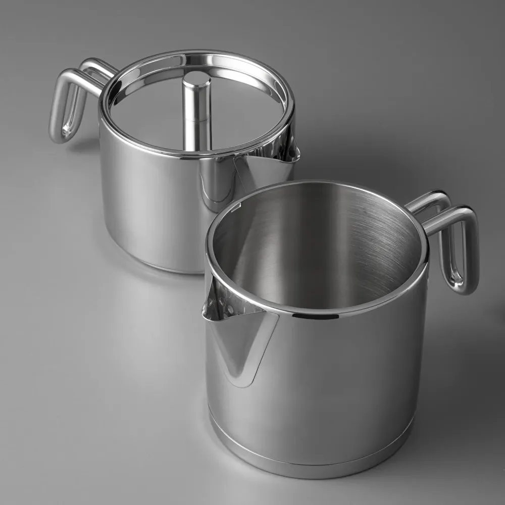 Jumbo Metalix 14 Parça Çelik Çeyiz Seti (Metalix 8 Parça Çelik Tencere Seti-Metalix Full Metal Çaydanlık-3'lü Cezve) thumbnail 6