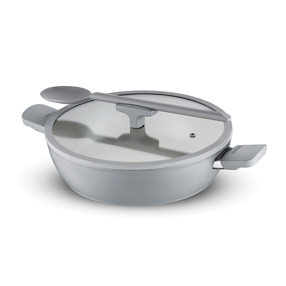 Emsan Swiss Cyrstal RS Karnıyarık Tenceresi Gri 24 cm görseli 7