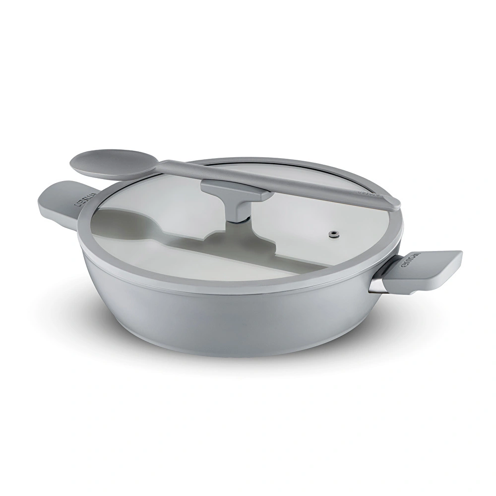 Emsan Swiss Cyrstal RS Karnıyarık Tenceresi Gri 26 cm görseli 6