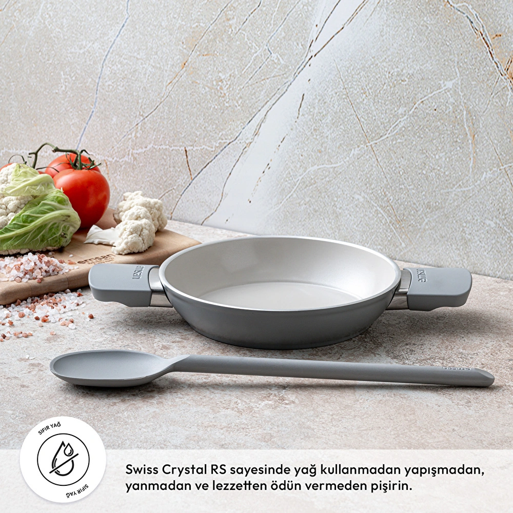Emsan Swiss Cyrstal RS Sahan Gri 20 cm görseli 2