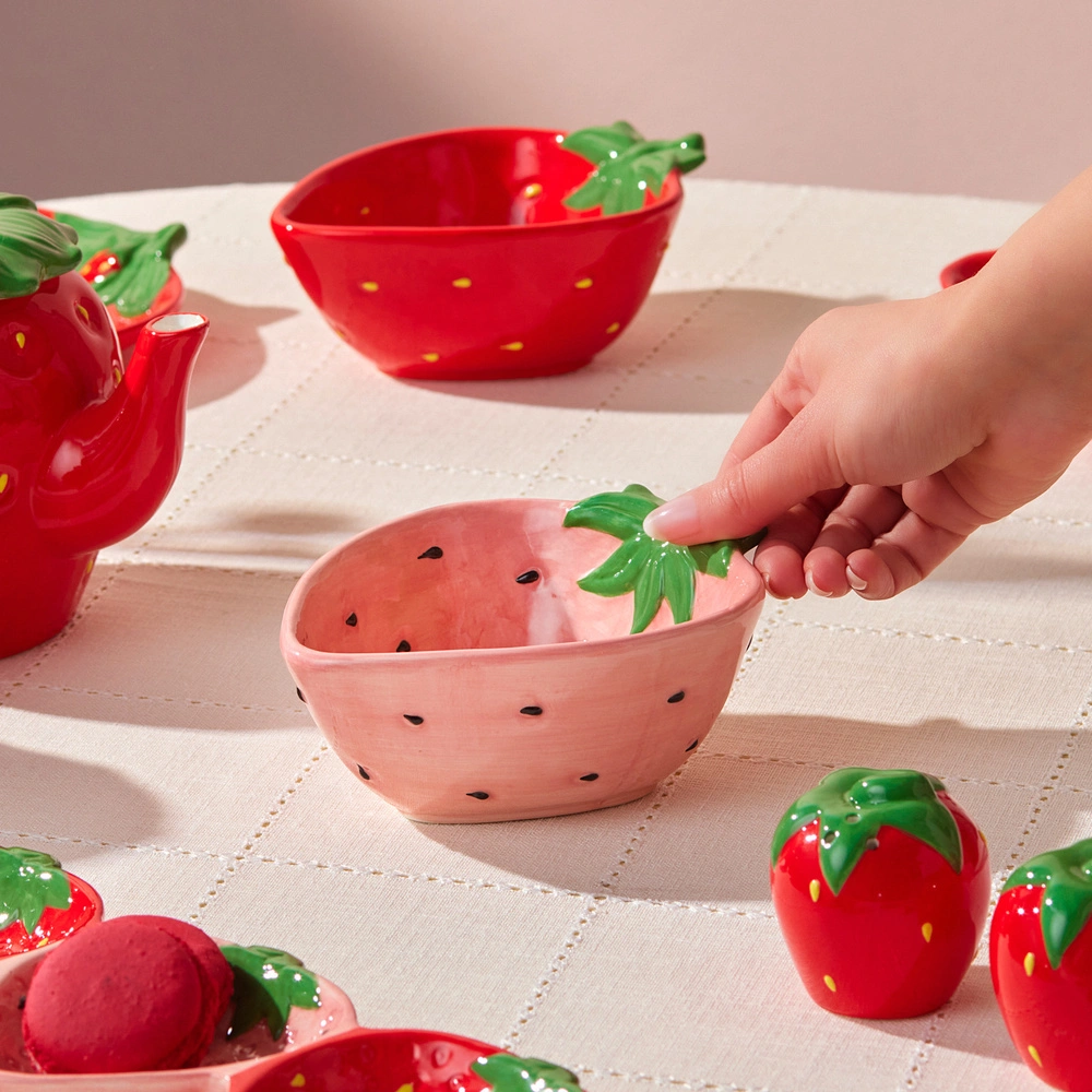 Karaca Strawberry Kase 15 cm Pembe görseli 5