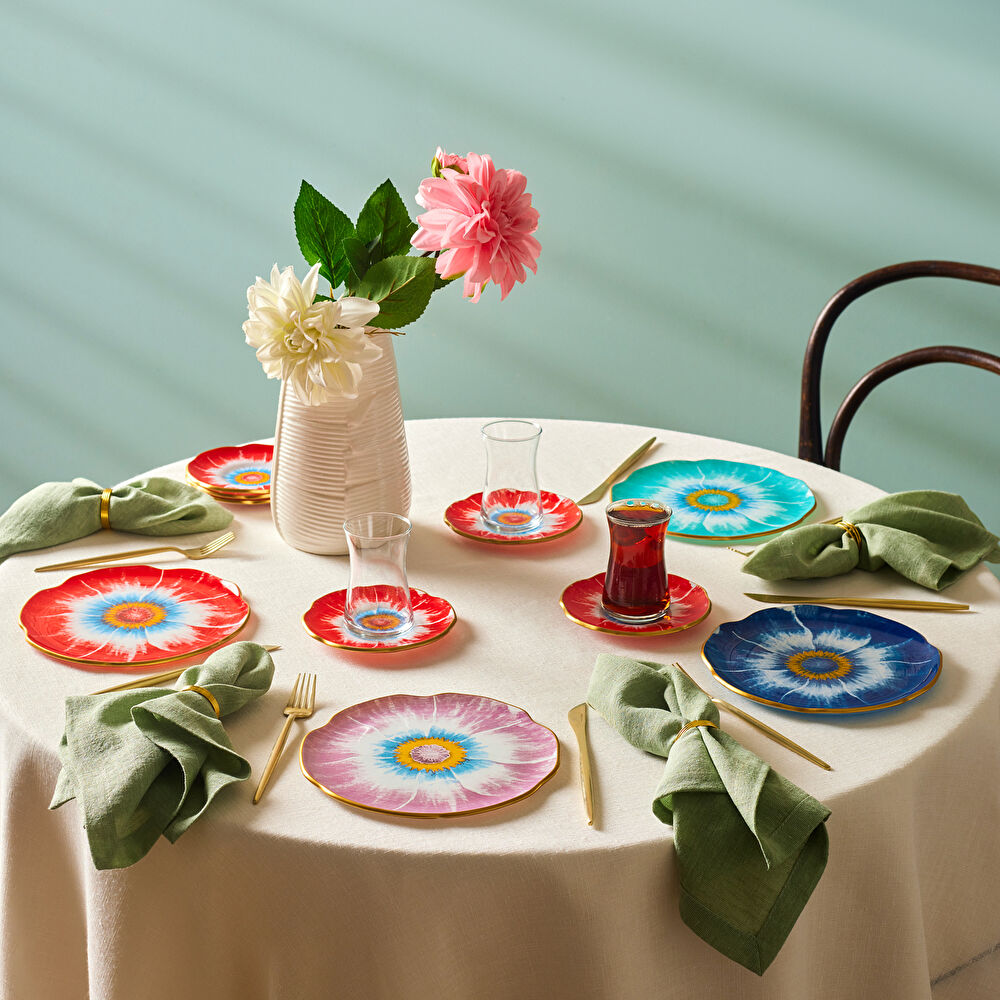 Karaca Eloria 12 Parça 6 Kişilik Cam Çay Seti thumbnail 5