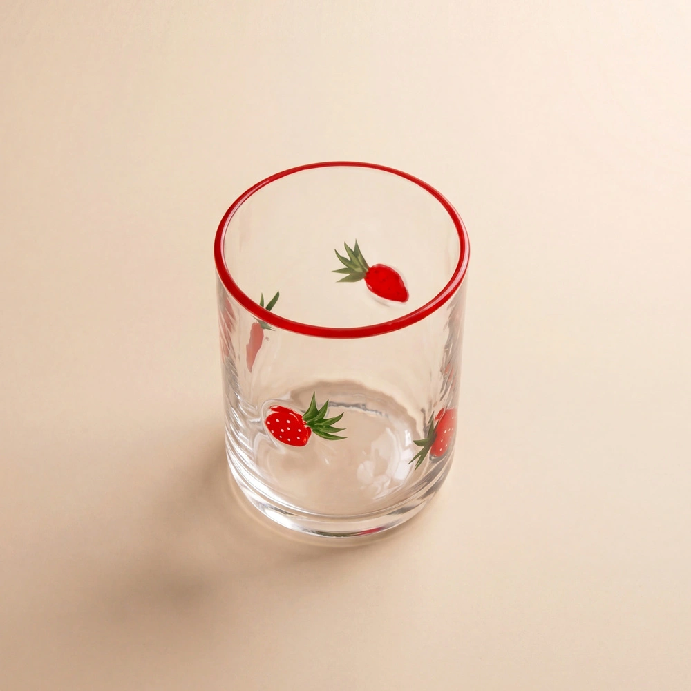 Karaca Strawberry Meşrubat Bardağı 420 ml Kırmızı görseli 3