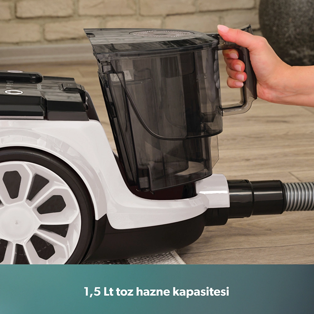 Homend Dustroyer 1255H Yatay Süpürge Beyaz görseli 9