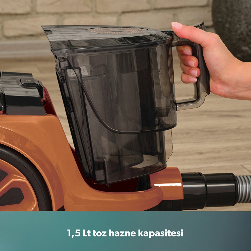 Homend Dustroyer 1255H Yatay Süpürge Bakır görseli 8