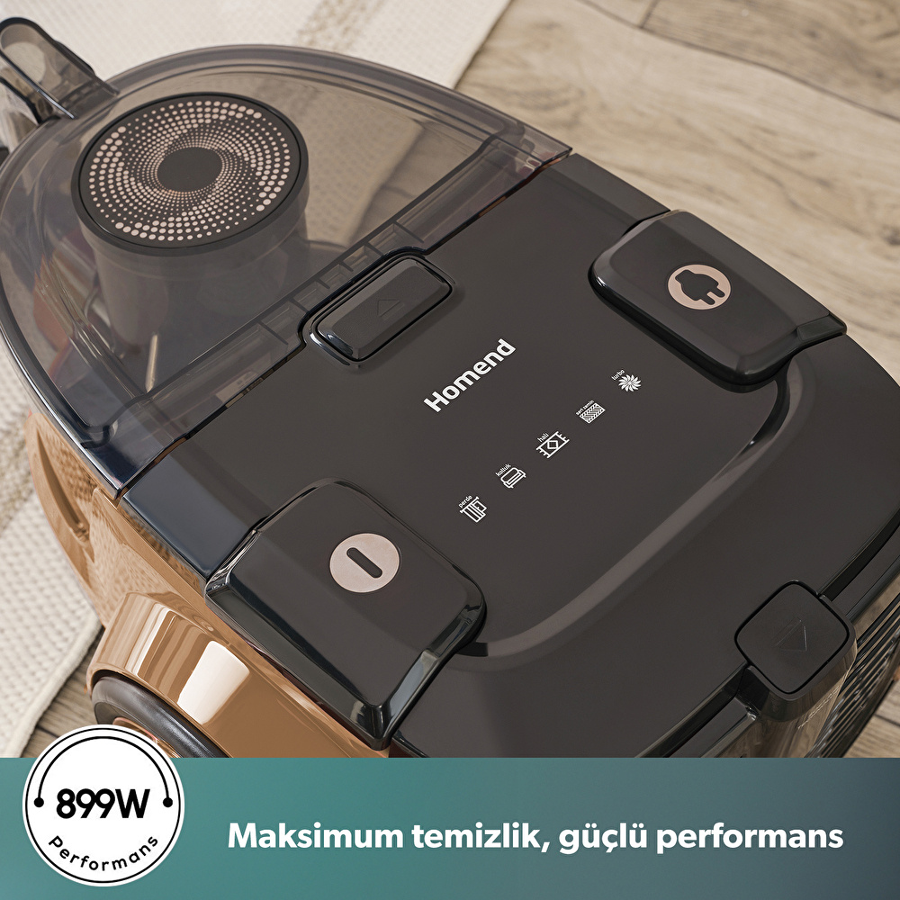 Homend Dustroyer 1255H Yatay Süpürge Kahverengi görseli 2