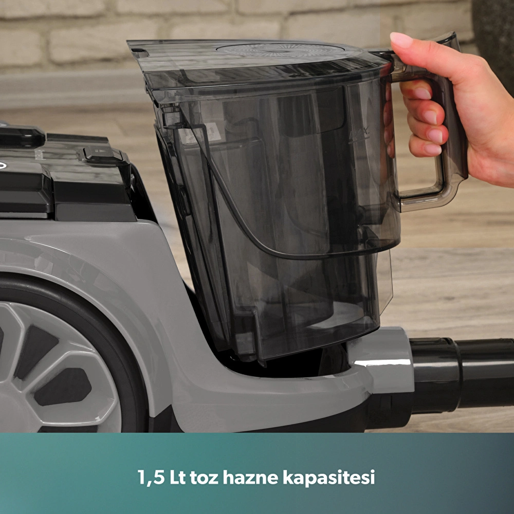 Homend Dustroyer 1255H Yatay Süpürge Antrasit görseli 8