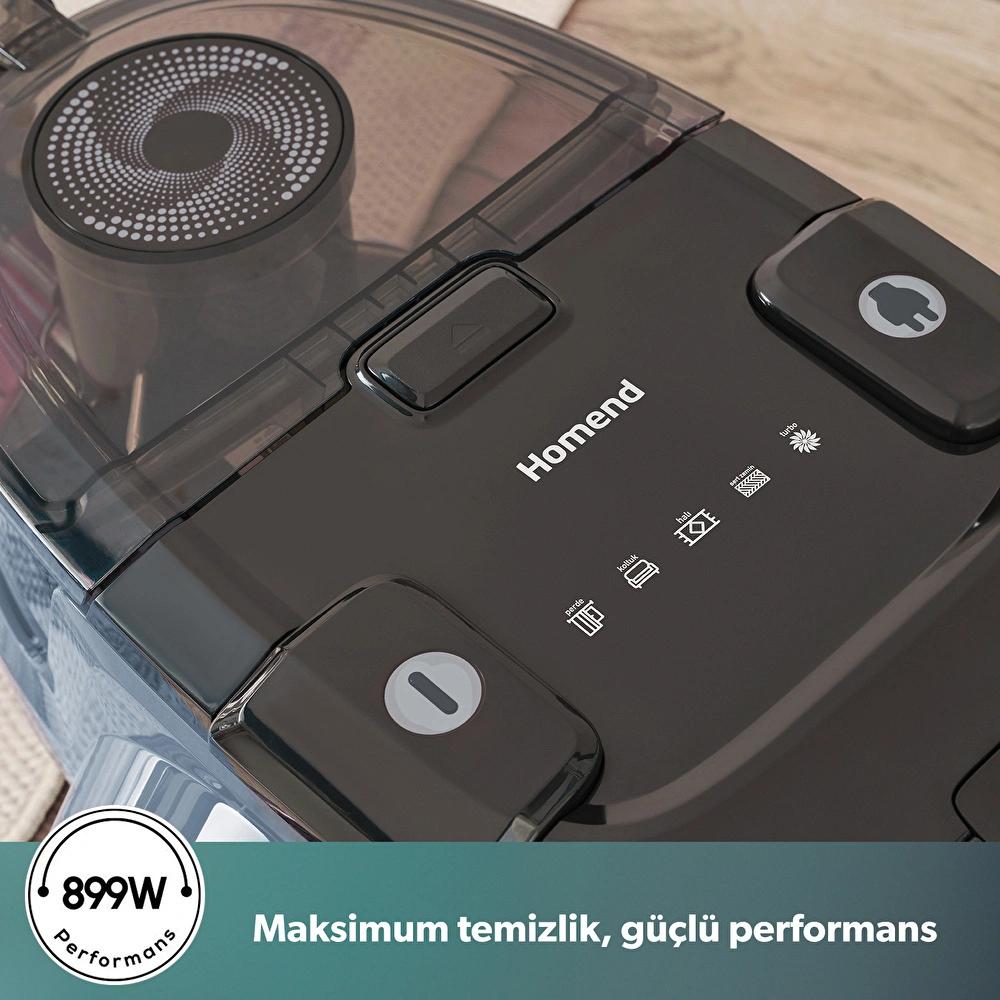 Homend Dustroyer 1255H Yatay Süpürge Buz Mavisi görseli 3