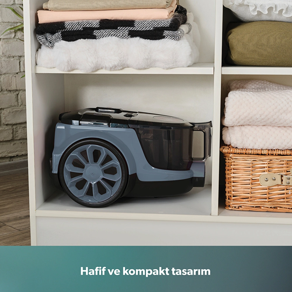 Homend Dustroyer 1255H Yatay Süpürge Buz Mavisi görseli 8