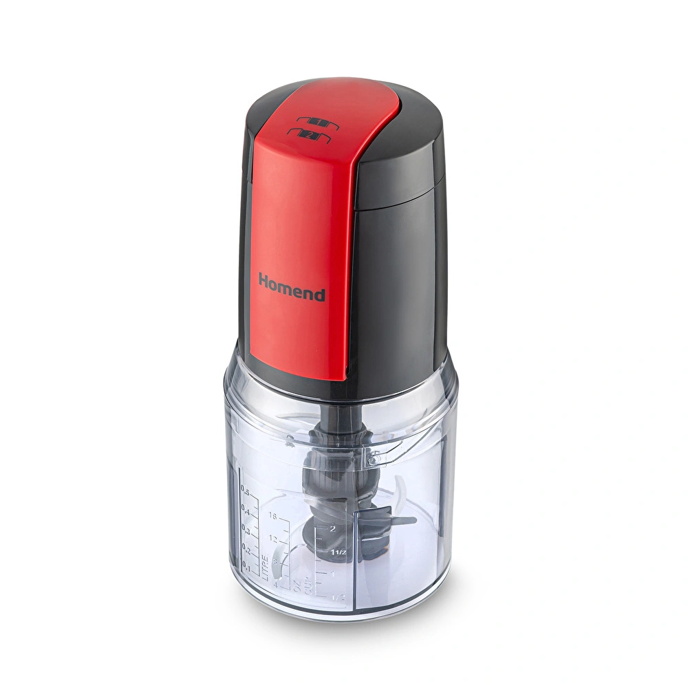 Homend Robochop 2110h Doğrayıcı Siyah Kırmızı görseli 2