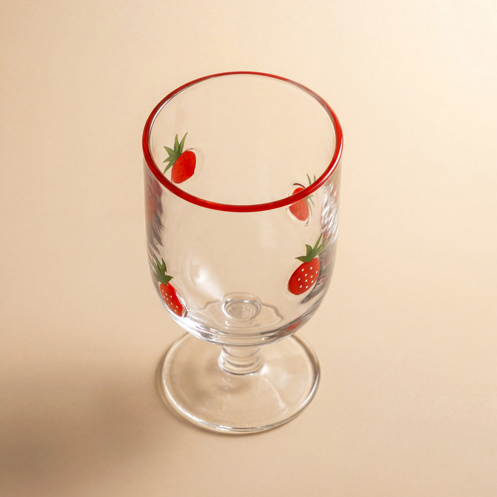 Karaca Strawberry Kadeh 390 ml Kırmızı görseli 3