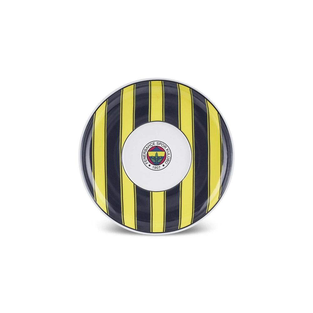 Karaca x Fenerbahçe Lisanslı 6 Parça Porselen Çay Tabağı Seti görseli 2