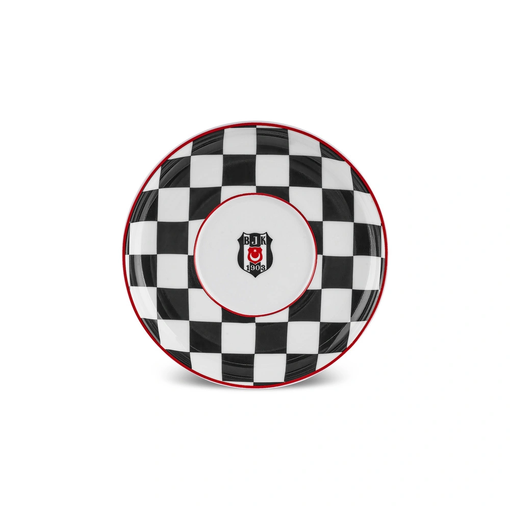 Karaca x Beşiktaş Lisanslı 6 Parça Porselen Çay Tabağı Seti görseli 2
