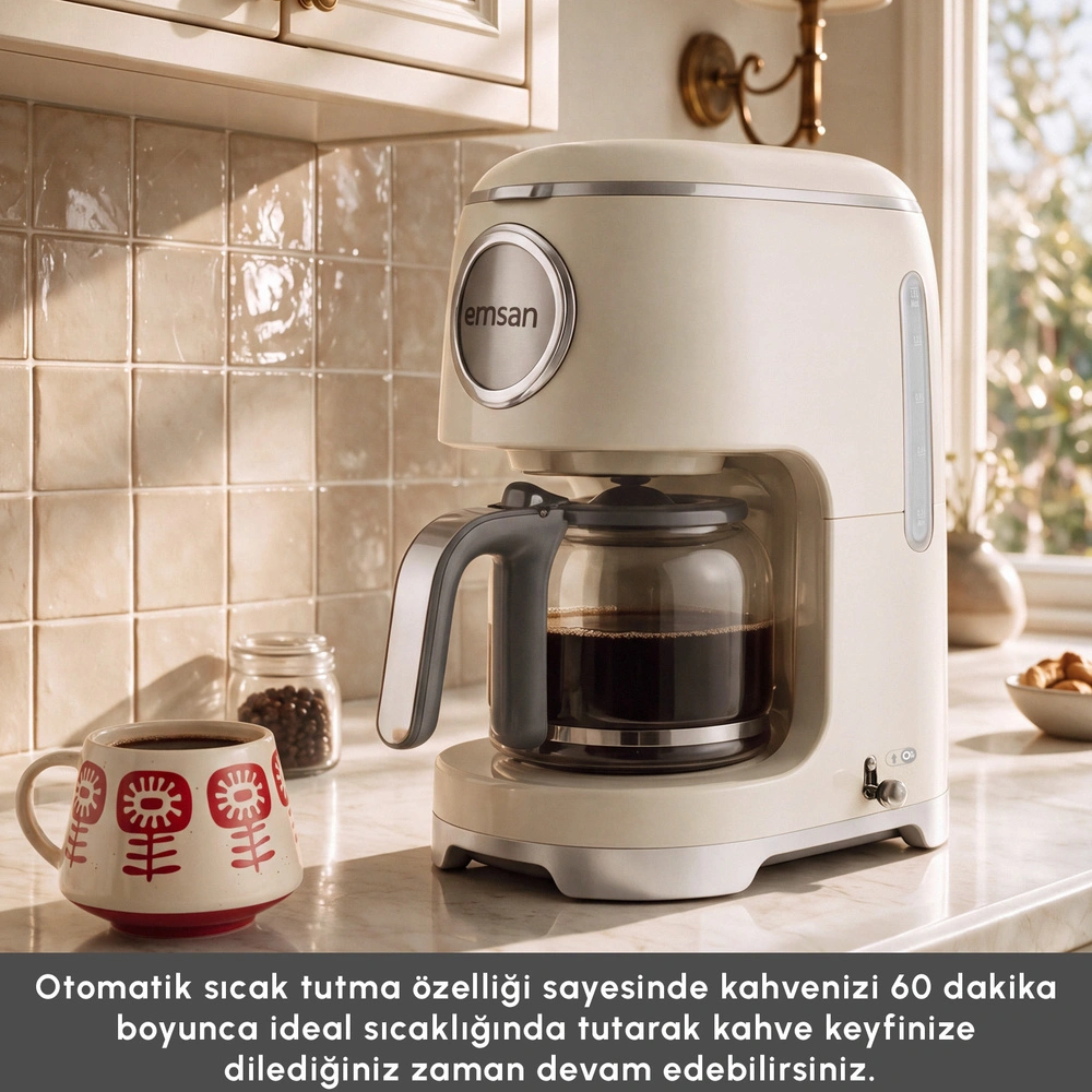 Emsan Retro Filtre Kahve Makinesi Starlight görseli 4