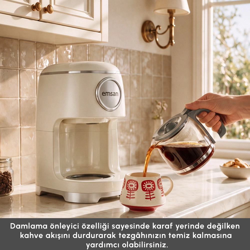 Emsan Retro Filtre Kahve Makinesi Starlight görseli 10
