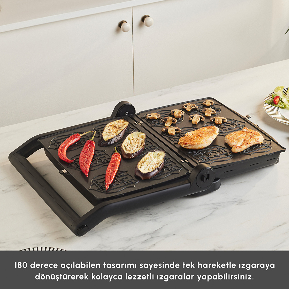Karaca x Beşiktaş Lisanslı Taraftar Logo Plakalı Tost Makinesi görseli 6