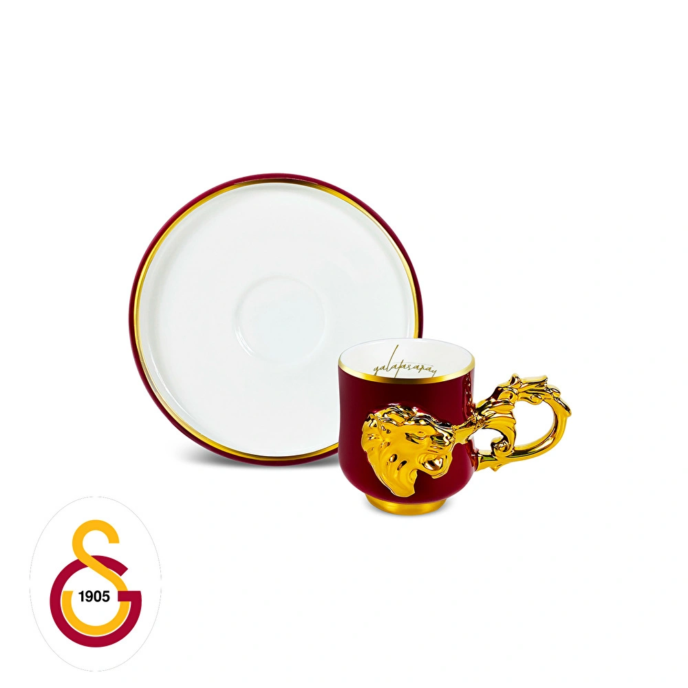 Karaca x Galatasaray Lisanslı 2 Kişilik Kahve Fincan Takımı 90 ml görseli 1