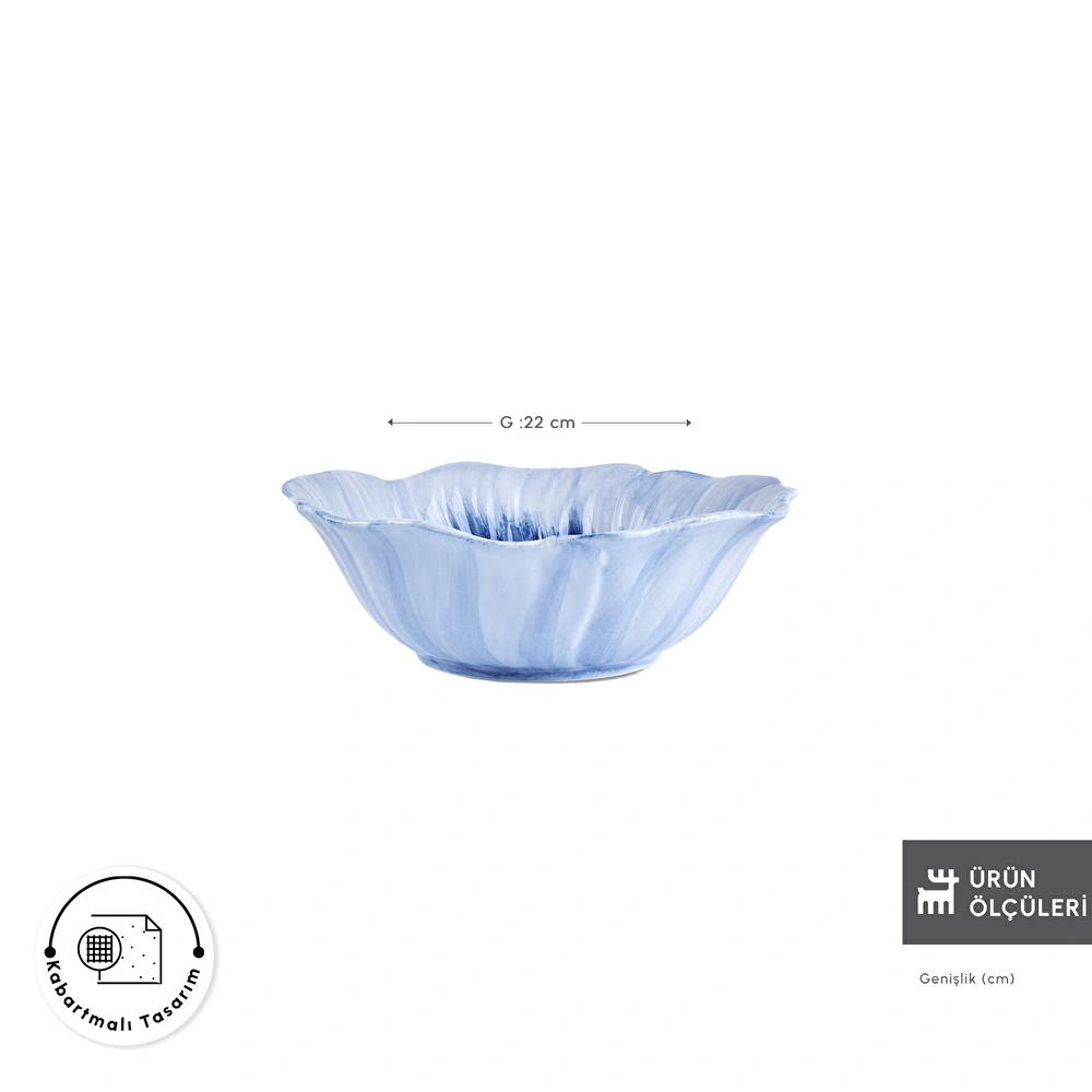 Karaca Bluebell Salata Kasesi 22 cm görseli 2
