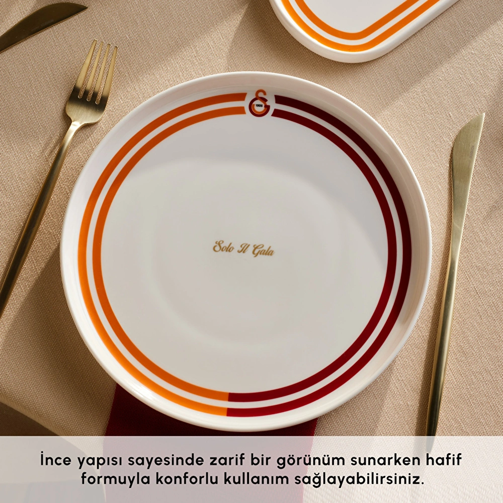 Karaca x Galatasaray Lisanslı Forever Bone 14 Parça 6 Kişilik Kahvaltı Takımı görseli 6
